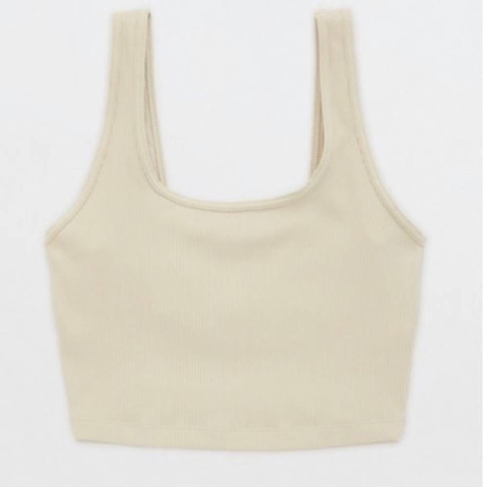 Aries Offline Ribbed Square neck longline sports bra